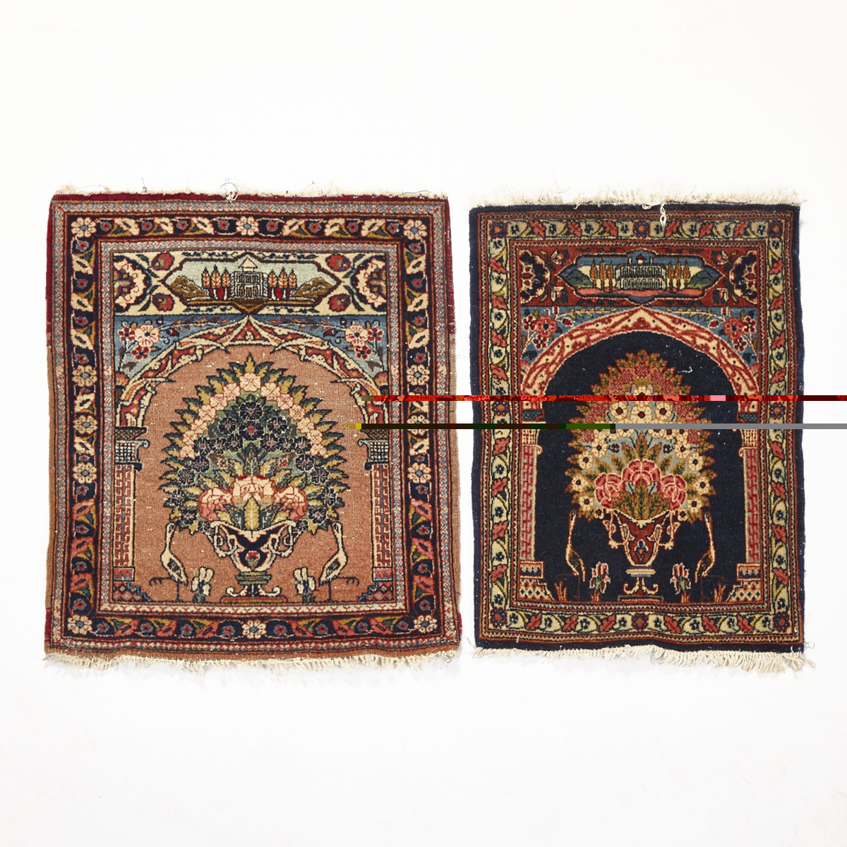 Two Central Persian Prayer Mats, mid. 20th century