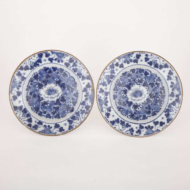 Pair of Delft Plates, 18th century