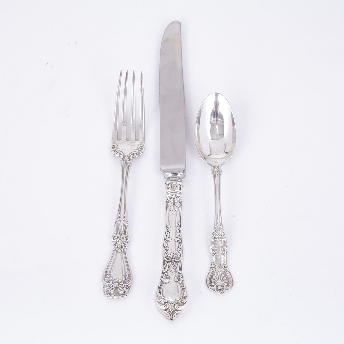 Grouped Lot of American Silver Flatware, 20th century