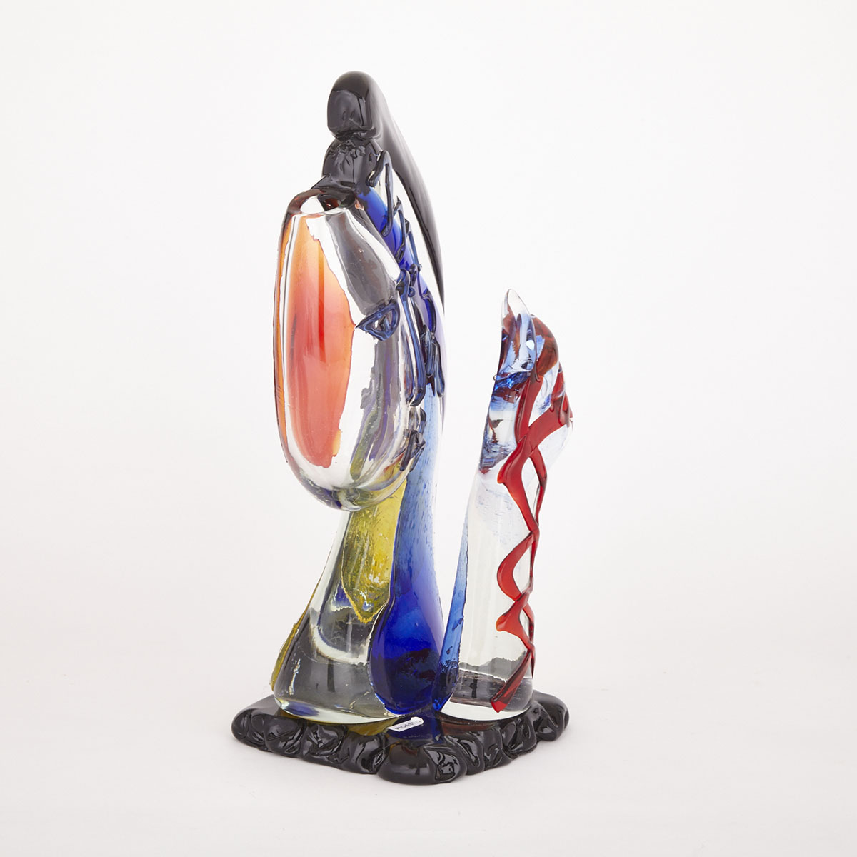 Mario Badioli (b.1940), Murano Glass Sculpture, ‘Il Pensatore’, 12/25