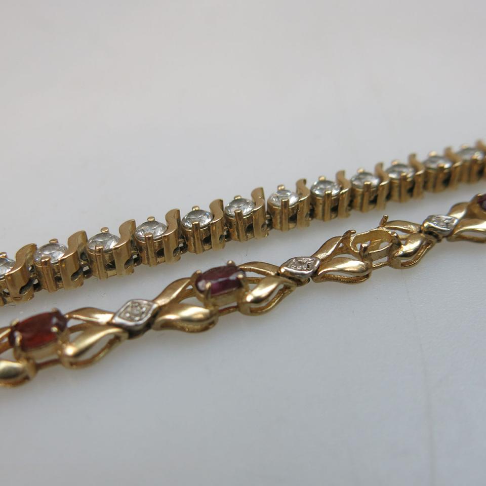 2 x 14k Gold Bracelets