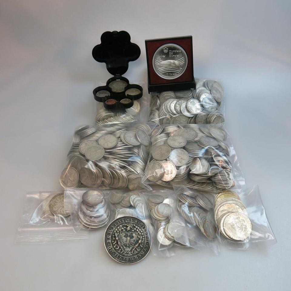 Quantity Of Canadian Silver Coins, Etc