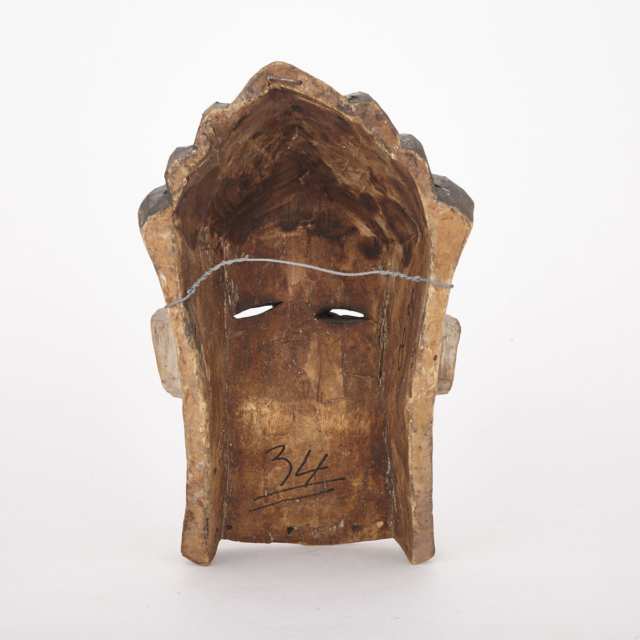 Carved and Painted Wood Mask, Africa, 20th century