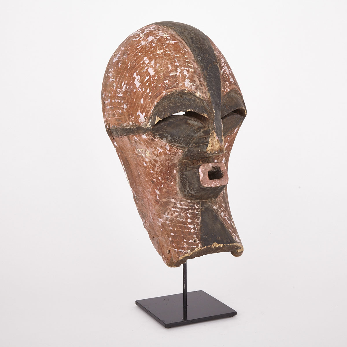 Songye Kifwebe Carved and Painted Wood Mask, Central Africa, 20th century