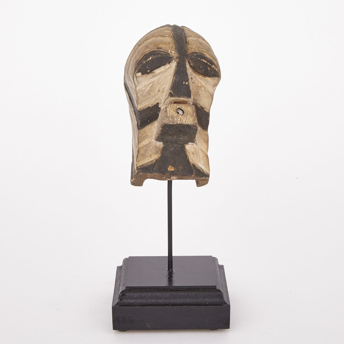 Songye Kifwebe Carved and Painted Wood Passport Mask, Central Africa, 20th century