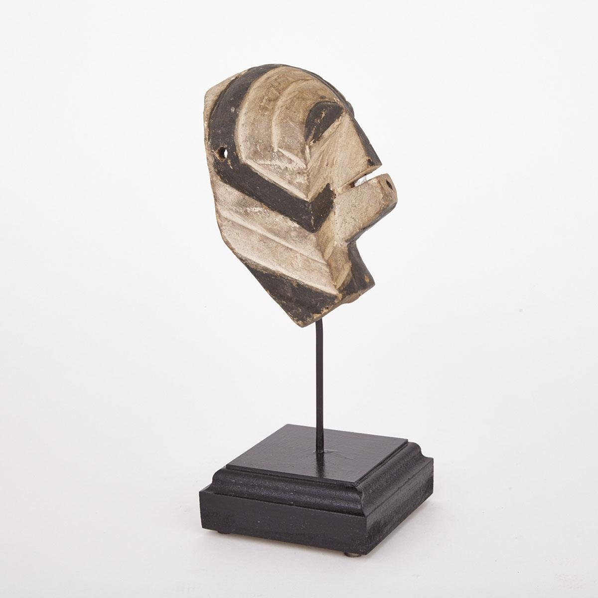 Songye Kifwebe Carved and Painted Wood Passport Mask, Central Africa, 20th century