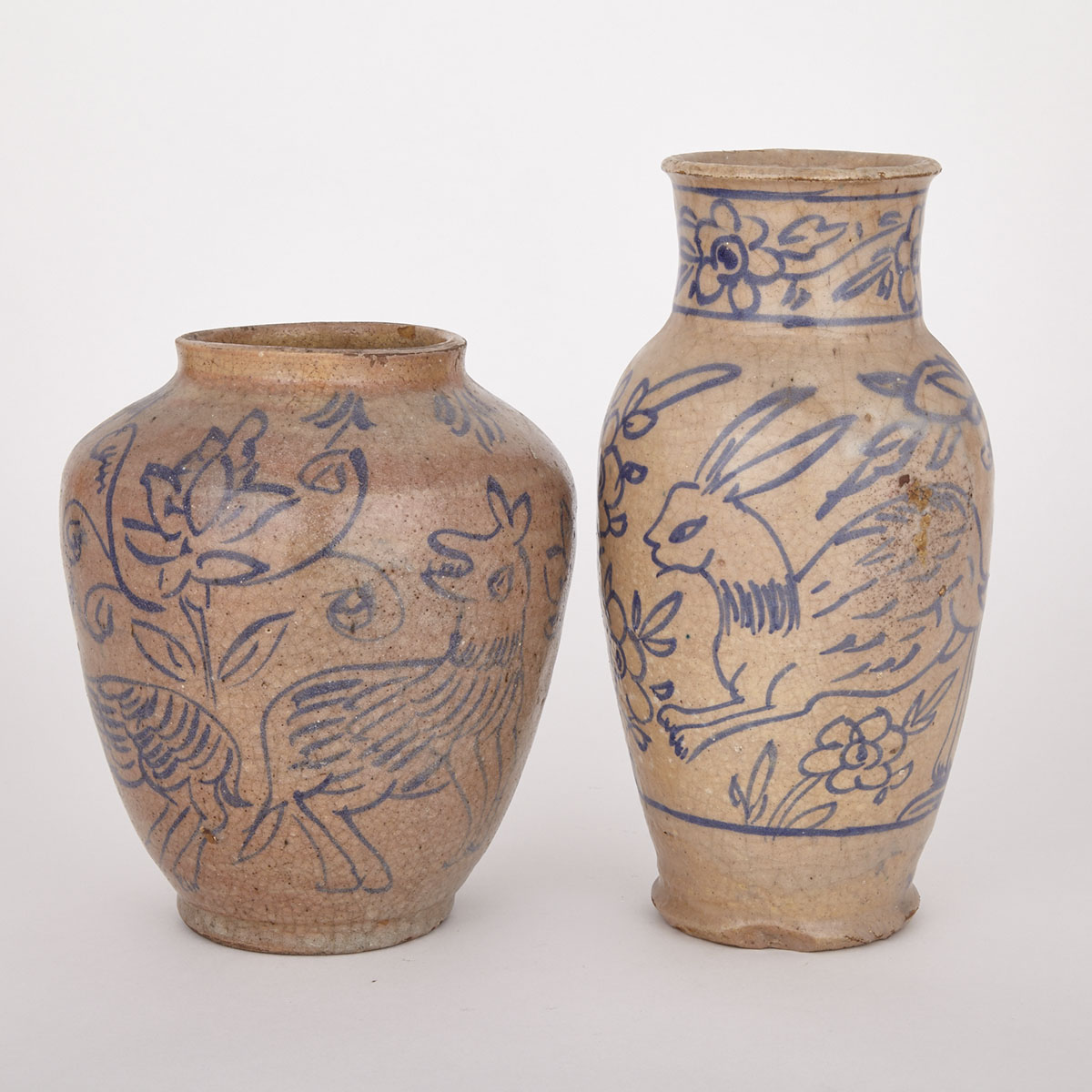 Two Pottery Vessels, Possibly Syria or Iran