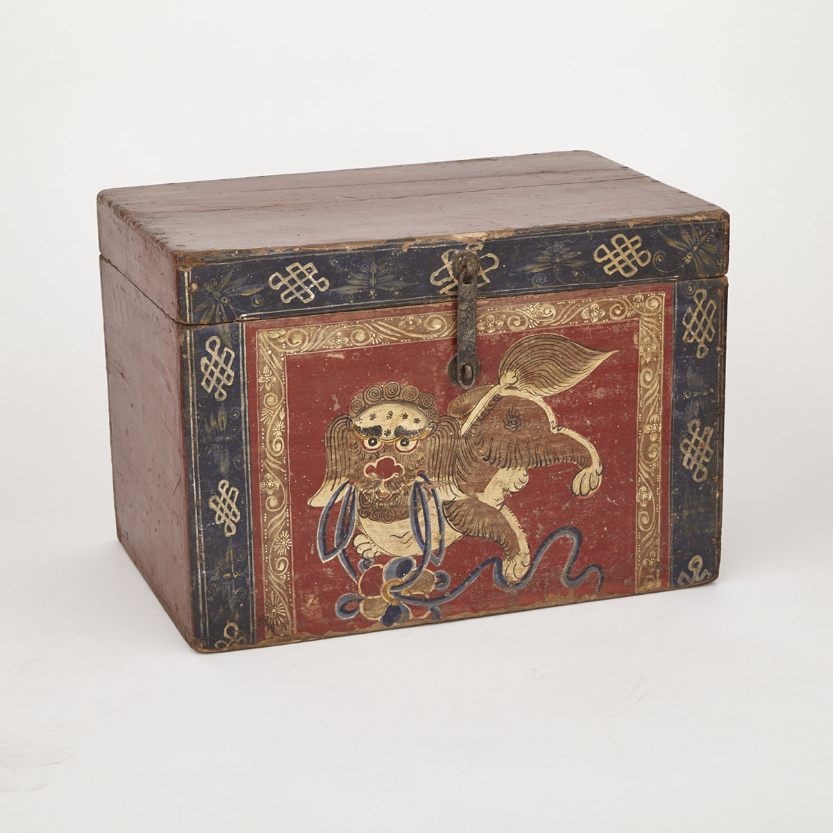 Painted Wood Box, 18th/19th Century