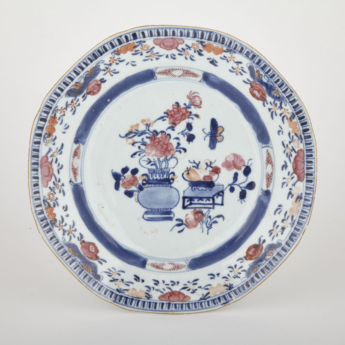 Famille Rose Plate, 19th Century