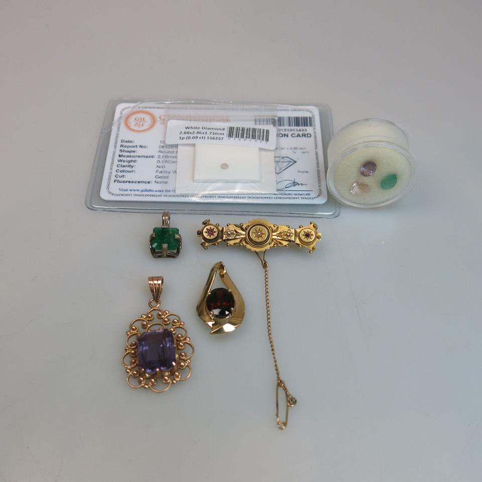 Small Quantity Of Jewellery And Gemstones