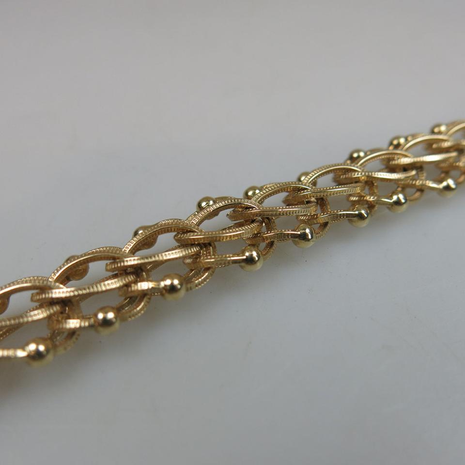 14k Yellow Gold Charm Bracelet,