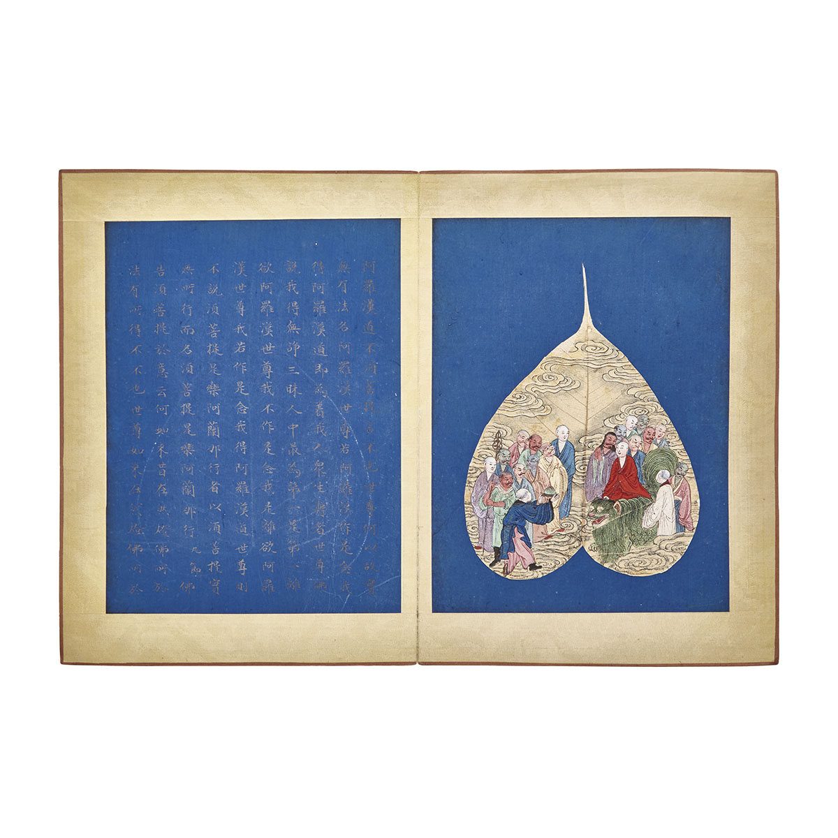 Bodhi Leaf Sutra Pages, Qing Dynasty, 19th Century