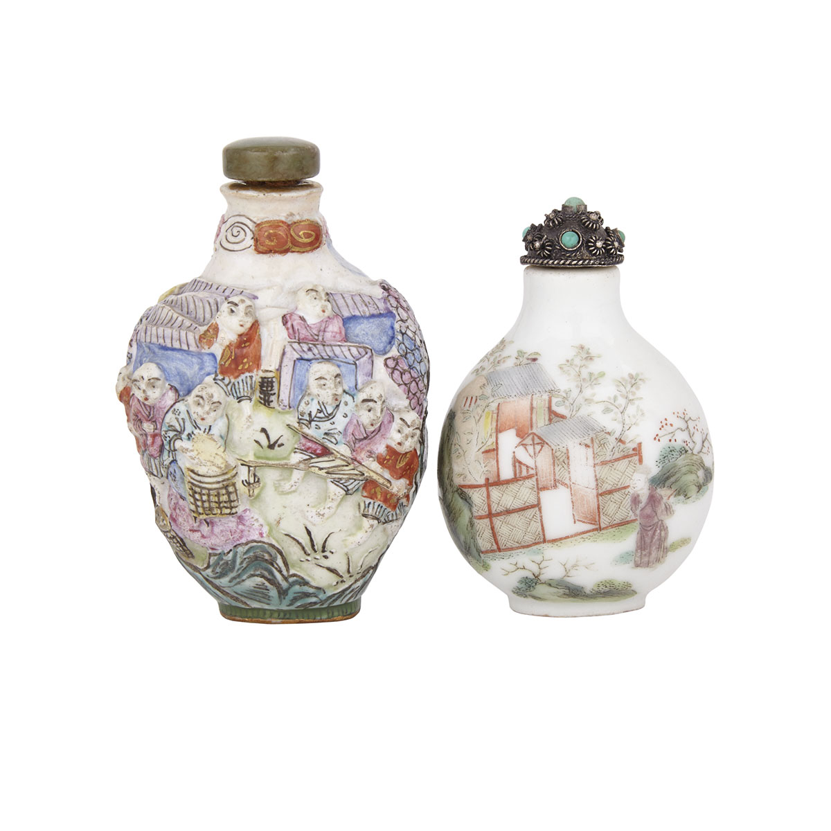 A Famille Rose Snuff Bottle, Daoguang Mark and Later