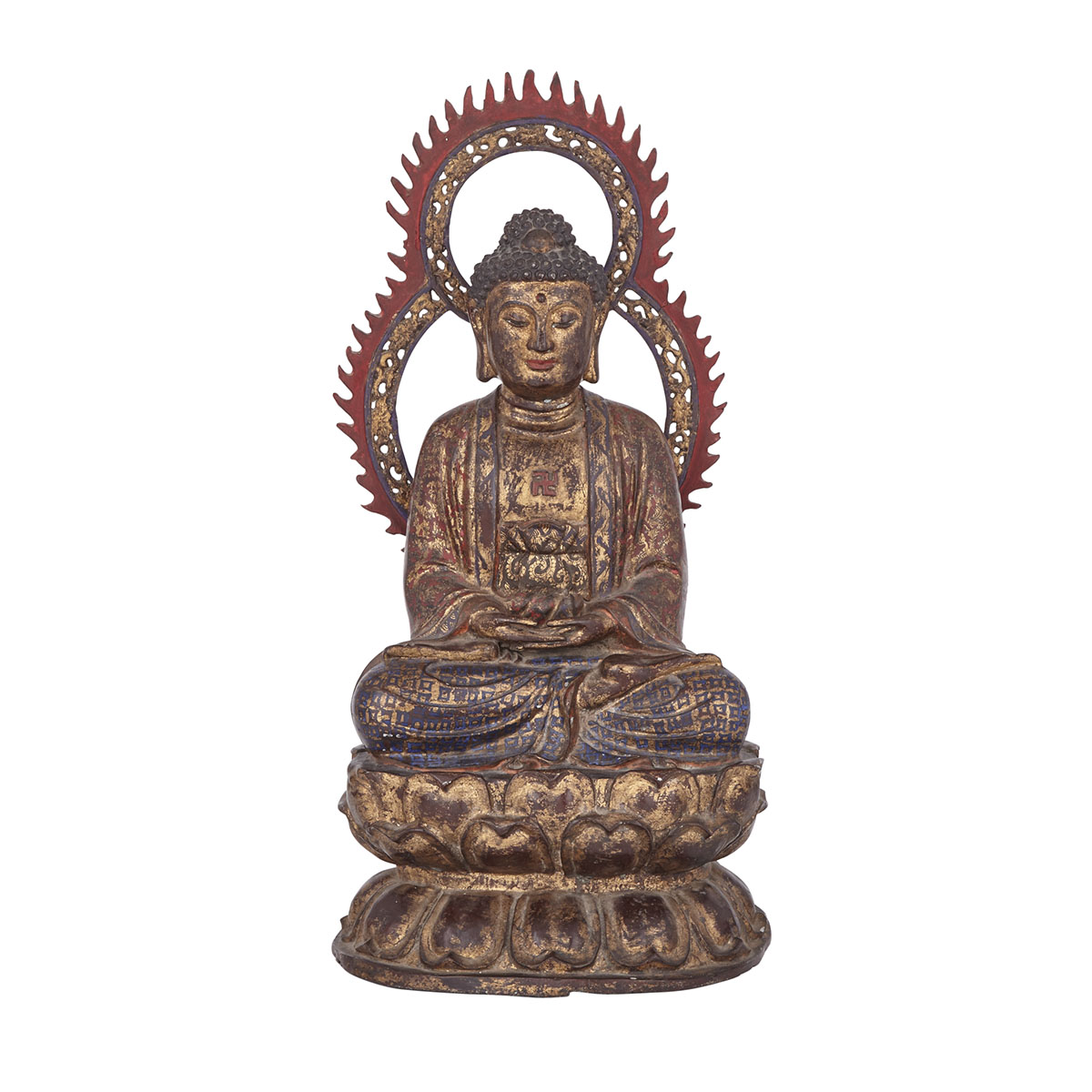 Japanese Bronze Gotama Buddha, Taisho Period