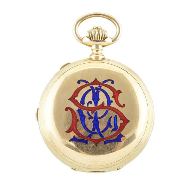 L. Gallopin & Cie, Successor De Henry Capt Stemwind Pocket Watch With Rattrapante Chronograph