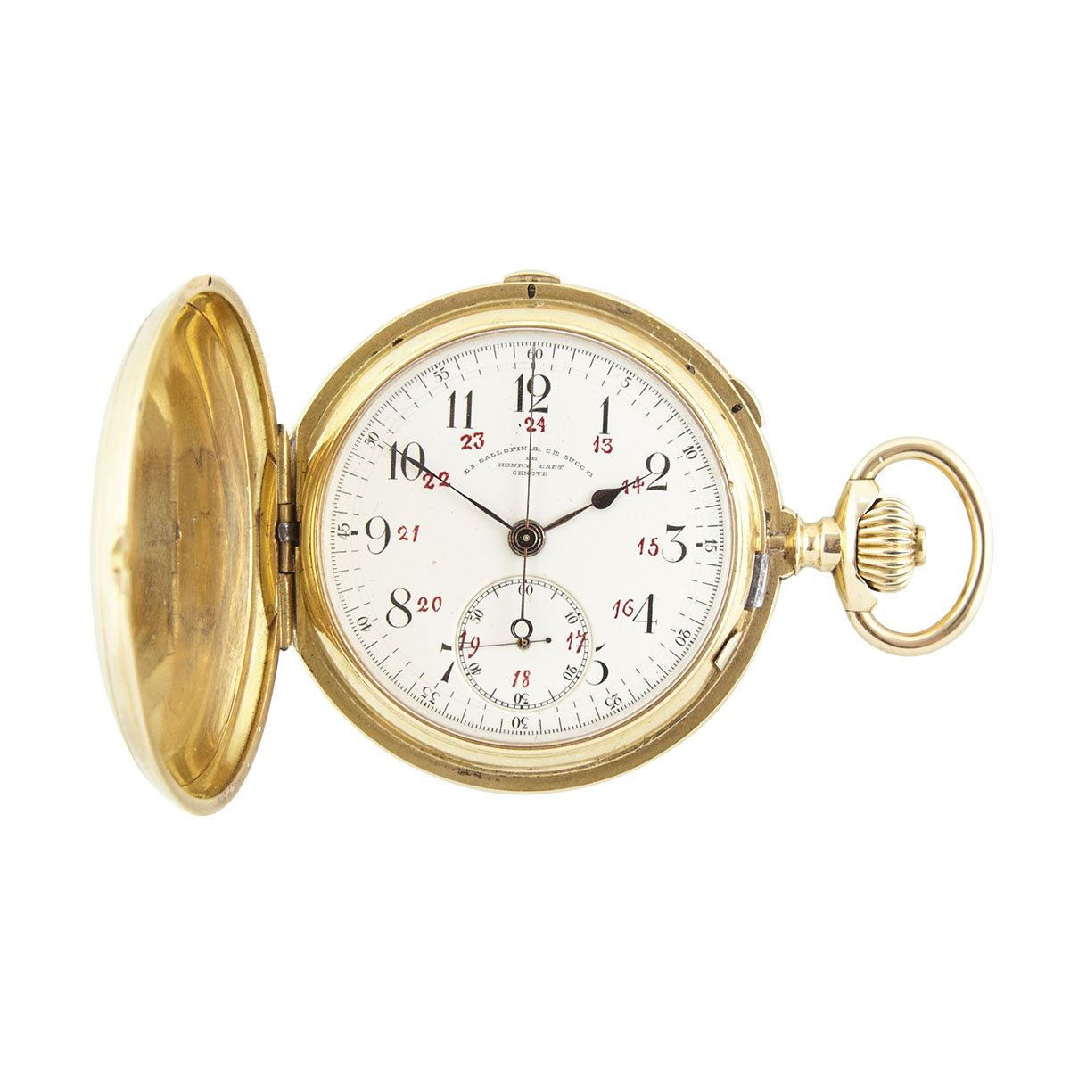 L. Gallopin & Cie, Successor De Henry Capt Stemwind Pocket Watch With Rattrapante Chronograph