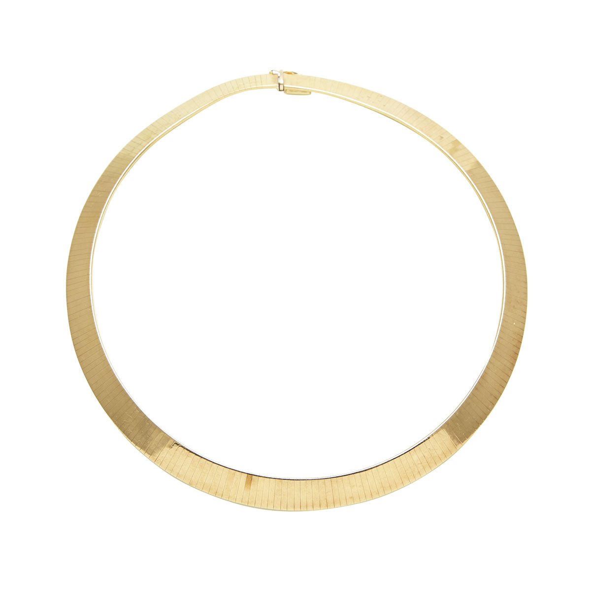 Aurafin Italian 14k Yellow Gold Flexible Collar Necklace