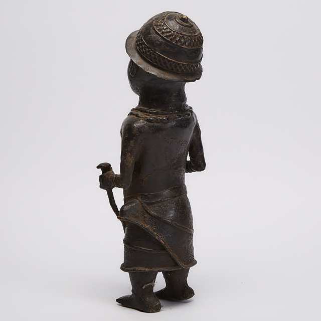 Benin Bronze Court Figure, Nigeria, West Africa