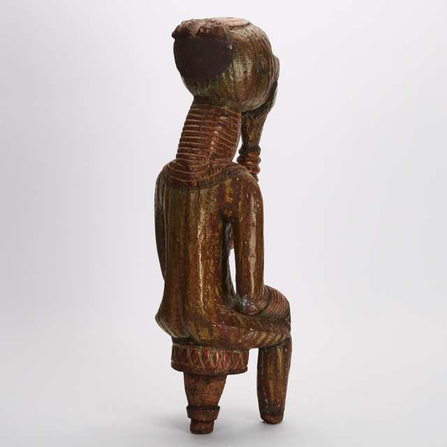Bangwa Ancestral Seated Figure, Cameroon, Central Africa
