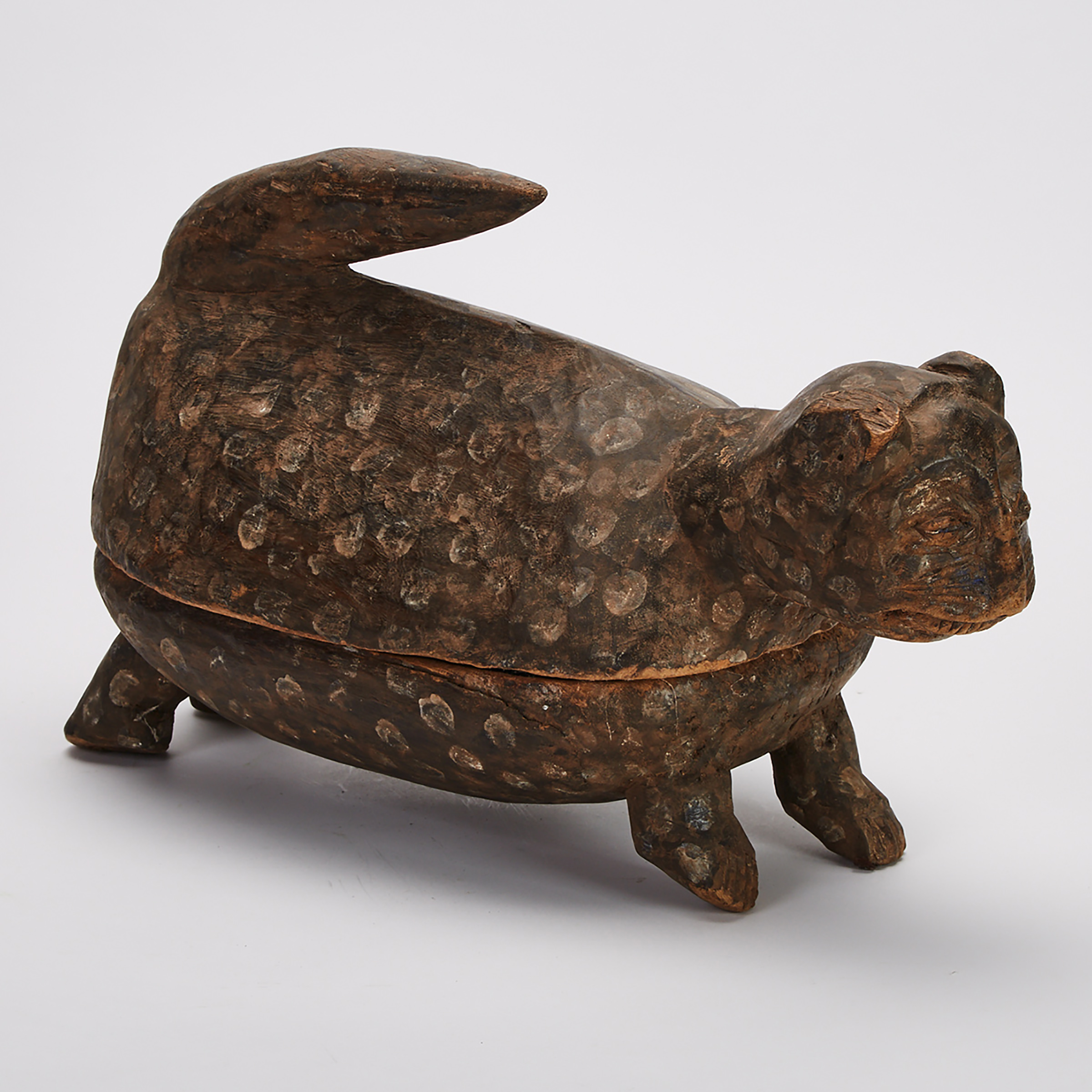 Cat Form Lidded Container, Africa