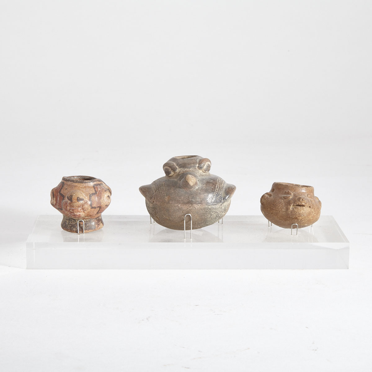 Group of Three Pottery Vessels