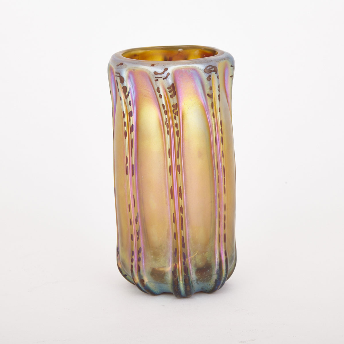 Austrian Iridescent Glass Vase, c.1900