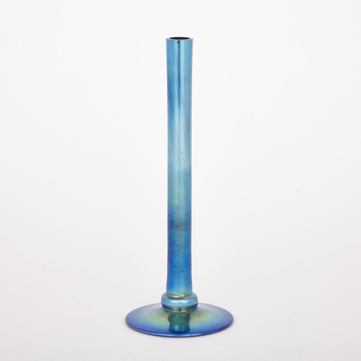 Steuben Blue ‘Aurene’ Glass Bud Vase, c.1920