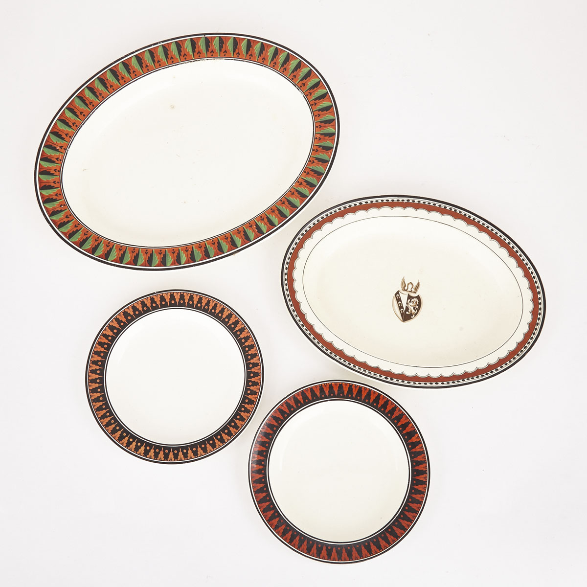 Group of Neale & Bailey and Spode Creamware, c.1800