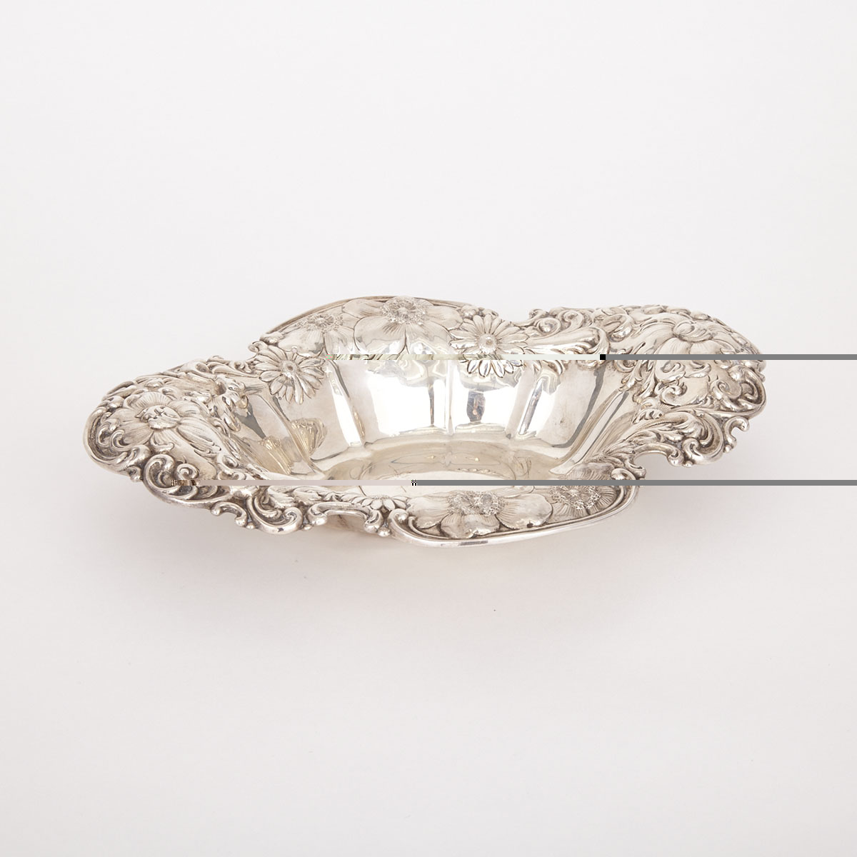 American Silver Oval Berry Bowl, Whiting Manufacturing Company, New York, N.Y., c.1900
