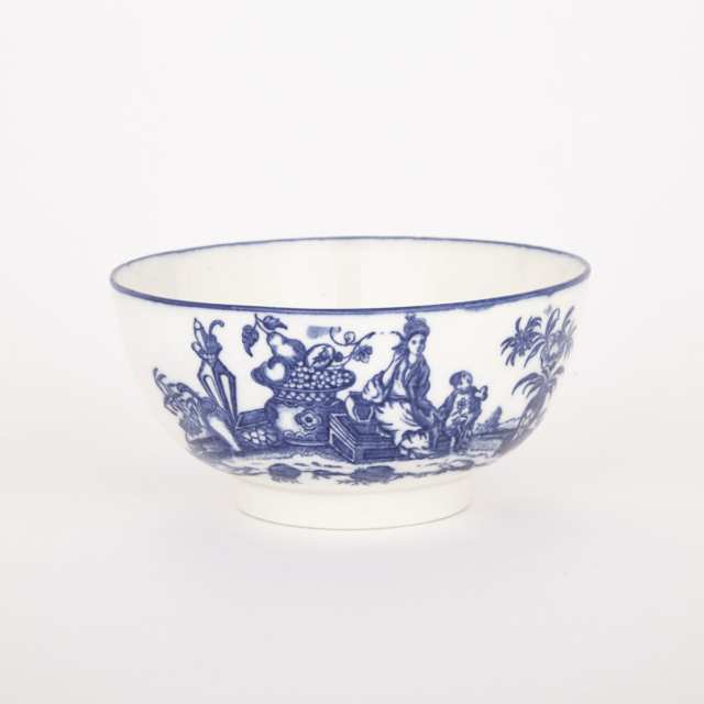 Caughley ‘Mother and Child’ or ‘Seated Figure’ Bowl, c.1775-80