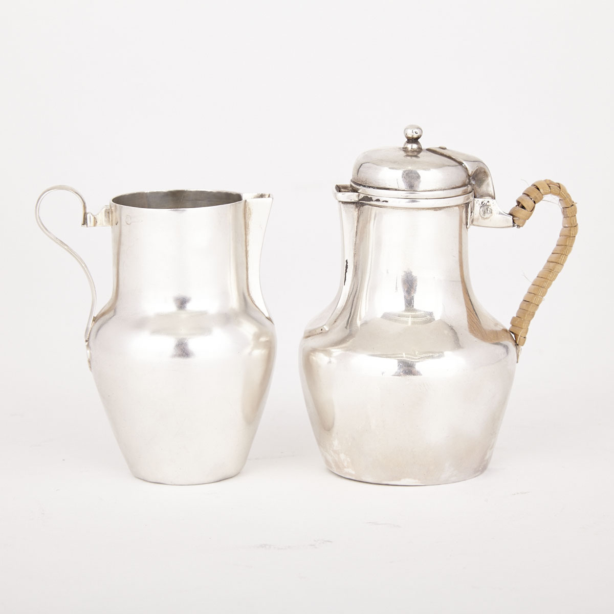 Two French Silver Cream Jugs, late 19th/early 20th century