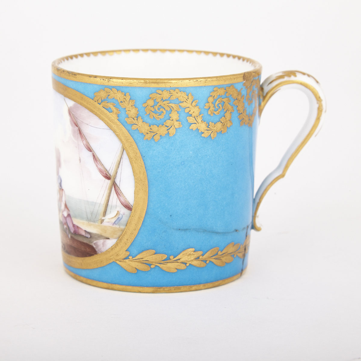 Sèvres Bleu Celeste Ground Cup, 18th/19th century