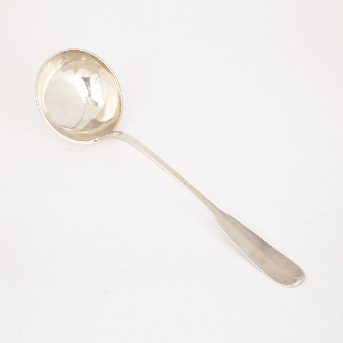 French Silver Fiddle Pattern Soup Ladle, Lille, 1786