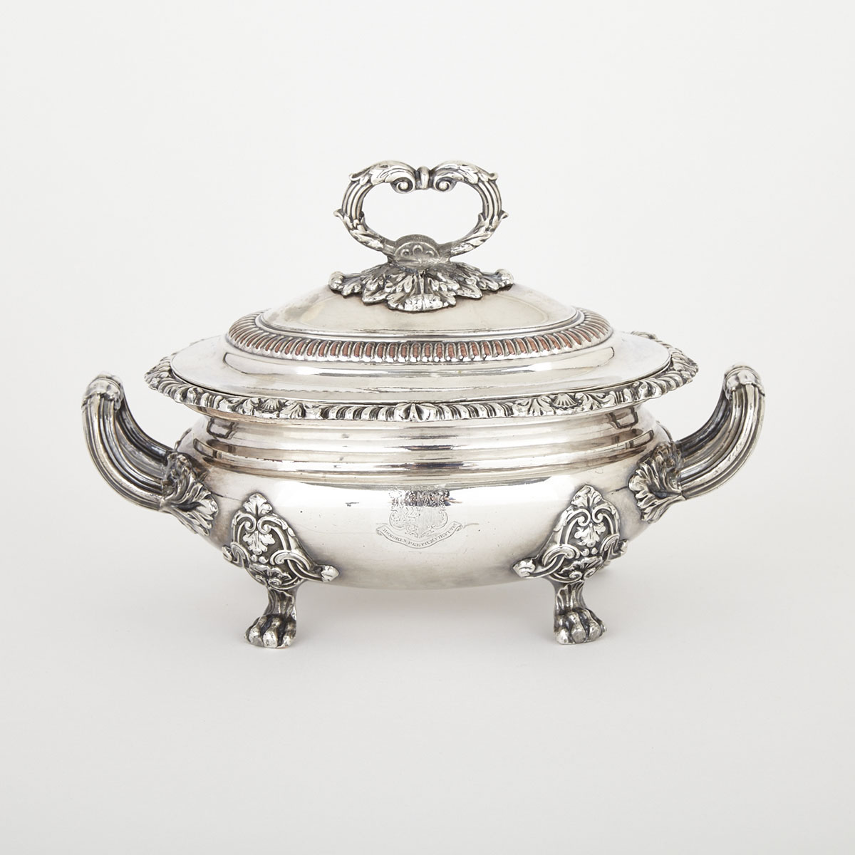 Old Sheffield Plate Oval Covered Sauce Tureen, c.1825