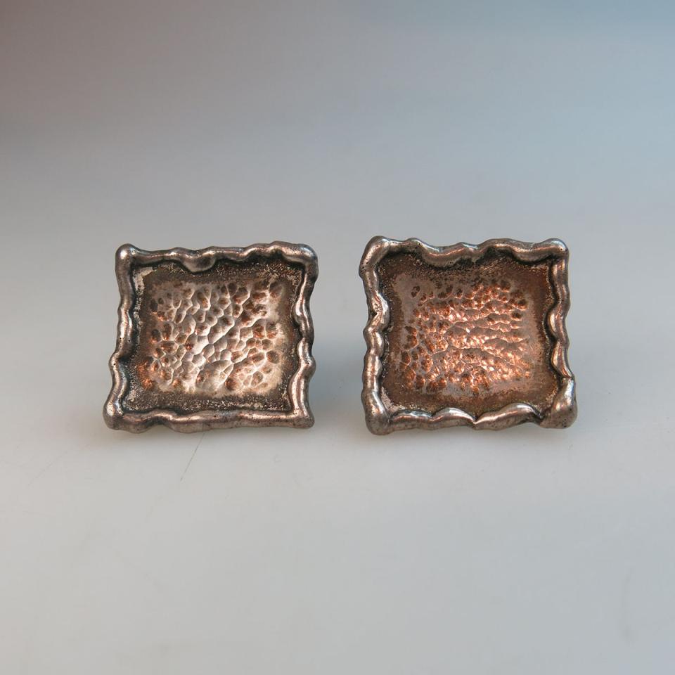 Pair Of Swedish 835 Grade Silver Cufflinks 