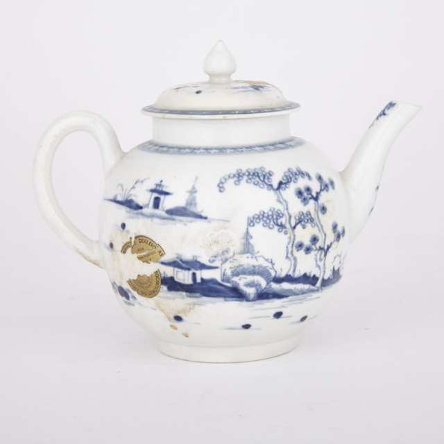 Worcester ‘Cannonball’ Teapot, c.1780