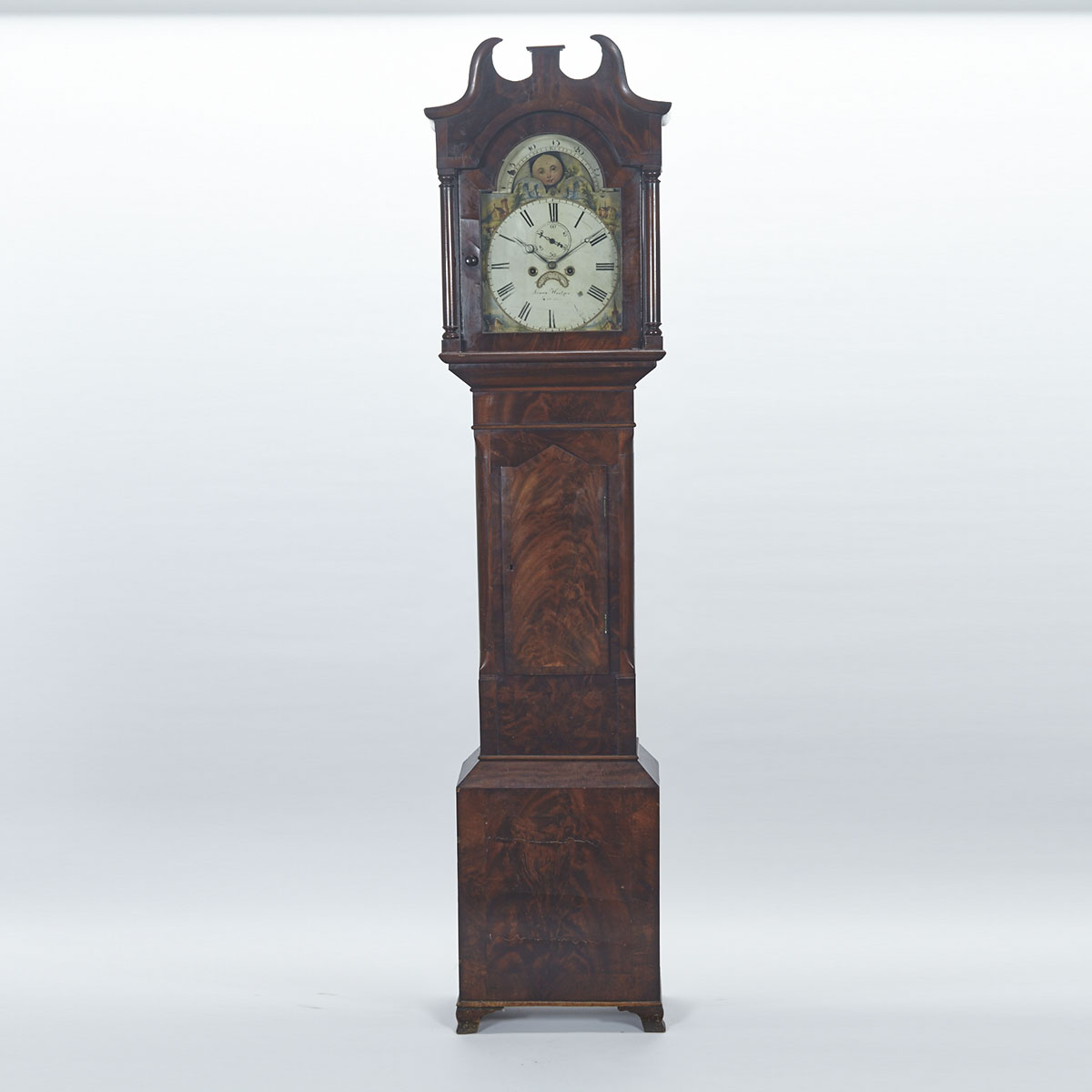 English Mahogany Tall Case Clock, James Hedger, Coventry, c.1830
