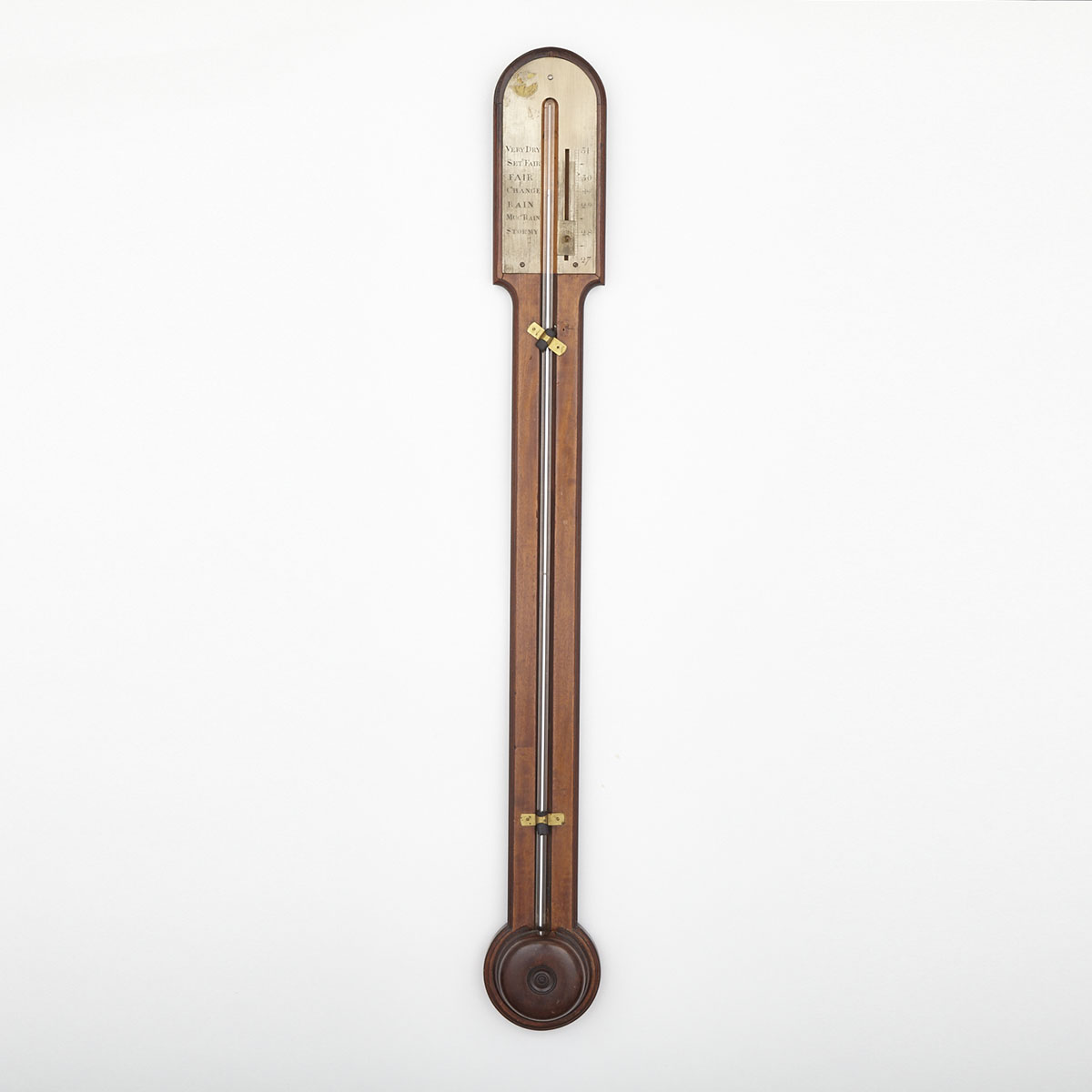 Victorian Mahogany Stick Barometer, 19th century