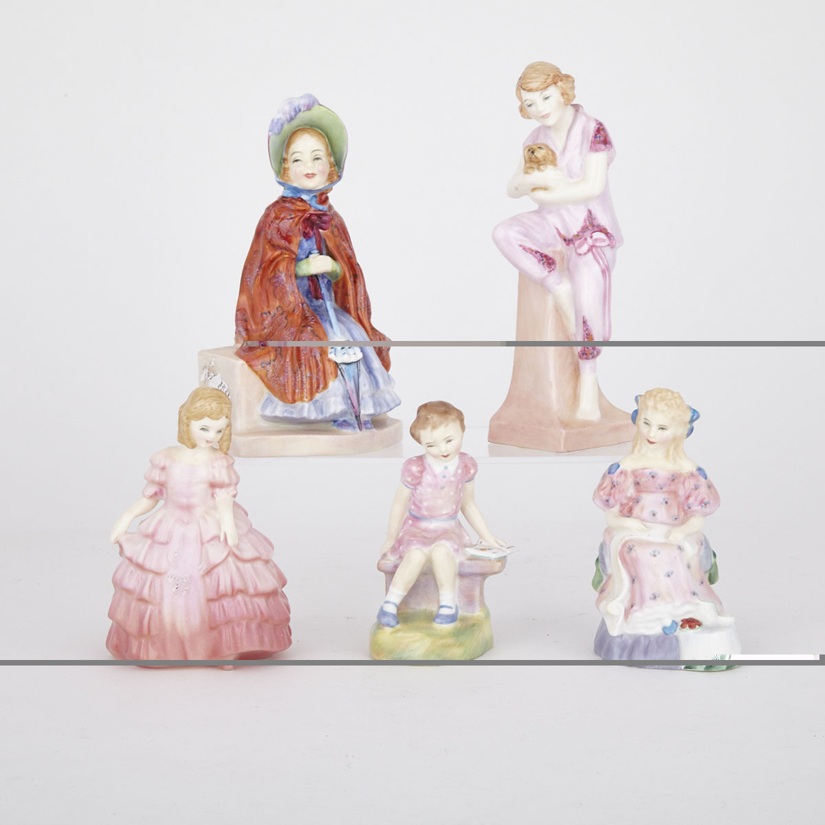 Group of Five Royal Doulton Figurines, 20th century 