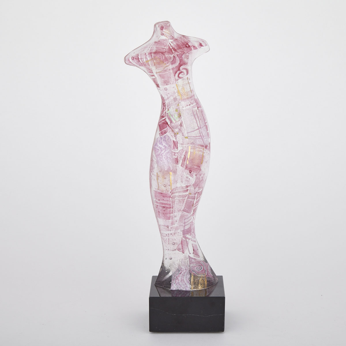 Murano Glass Sculpture of a Nude Female Figure, late 20th century