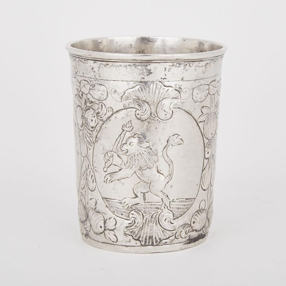 Russian Silver Beaker, Moscow, second half 18th century