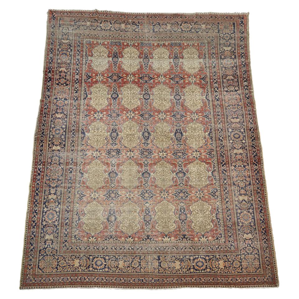 Mohtasham Kashan Carpet,  Persian,  last quarter 19th century