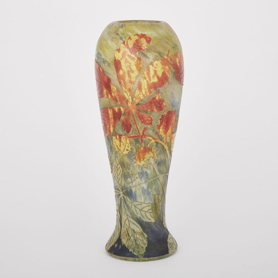Daum Cameo Glass Vase, c.1900