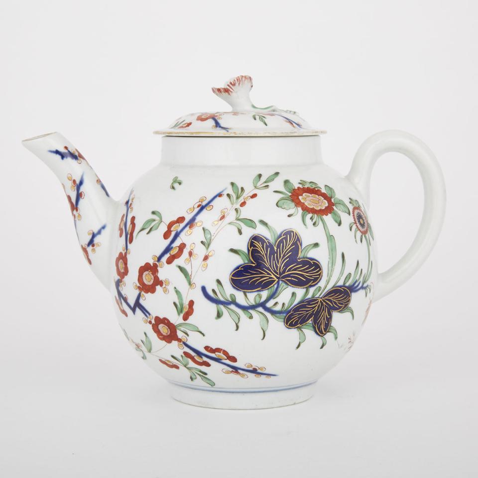 Worcester Teapot and Cover, c.1770