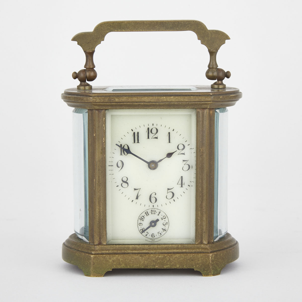 Small French Carriage Clock with Alarm, c.1900