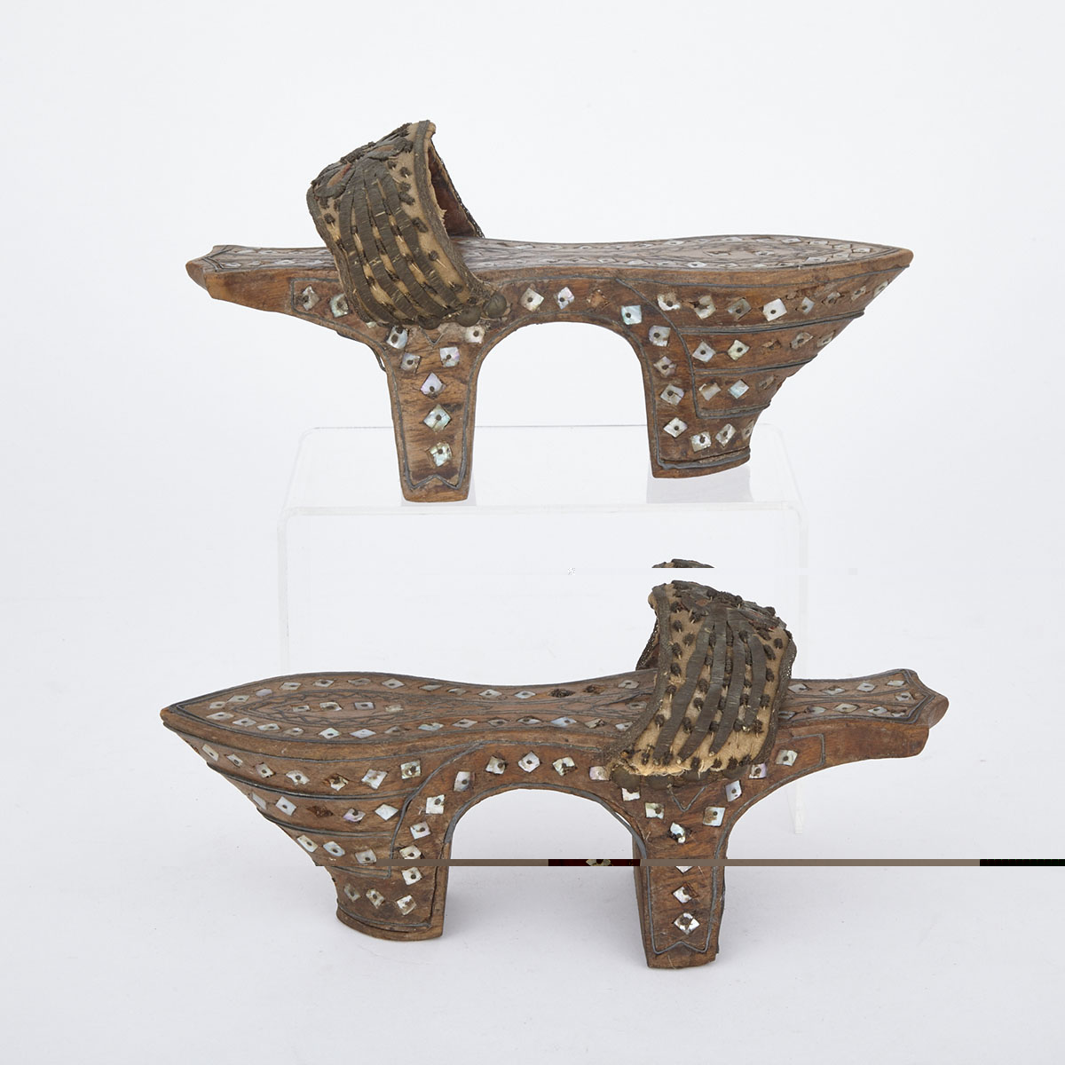 Pair of Turkish Ottoman Hammam  Shoes, 19th/early 20th century