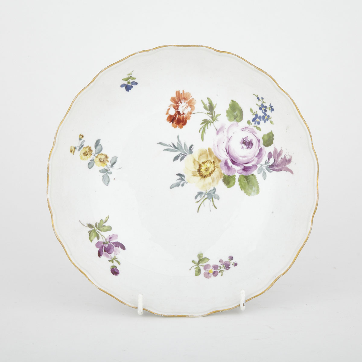 Meissen Lobed Circular Dish, 19th century