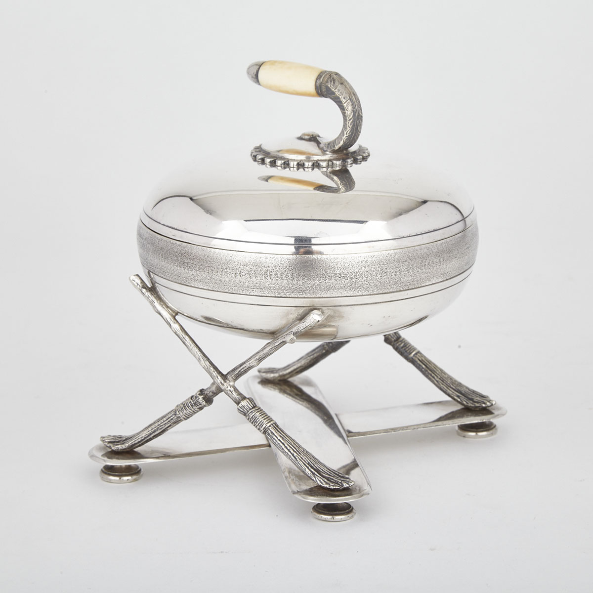 Unusual Victorian Silver Plated ‘Curling’ Dish and Cover, Fenton Bros., late 19th century