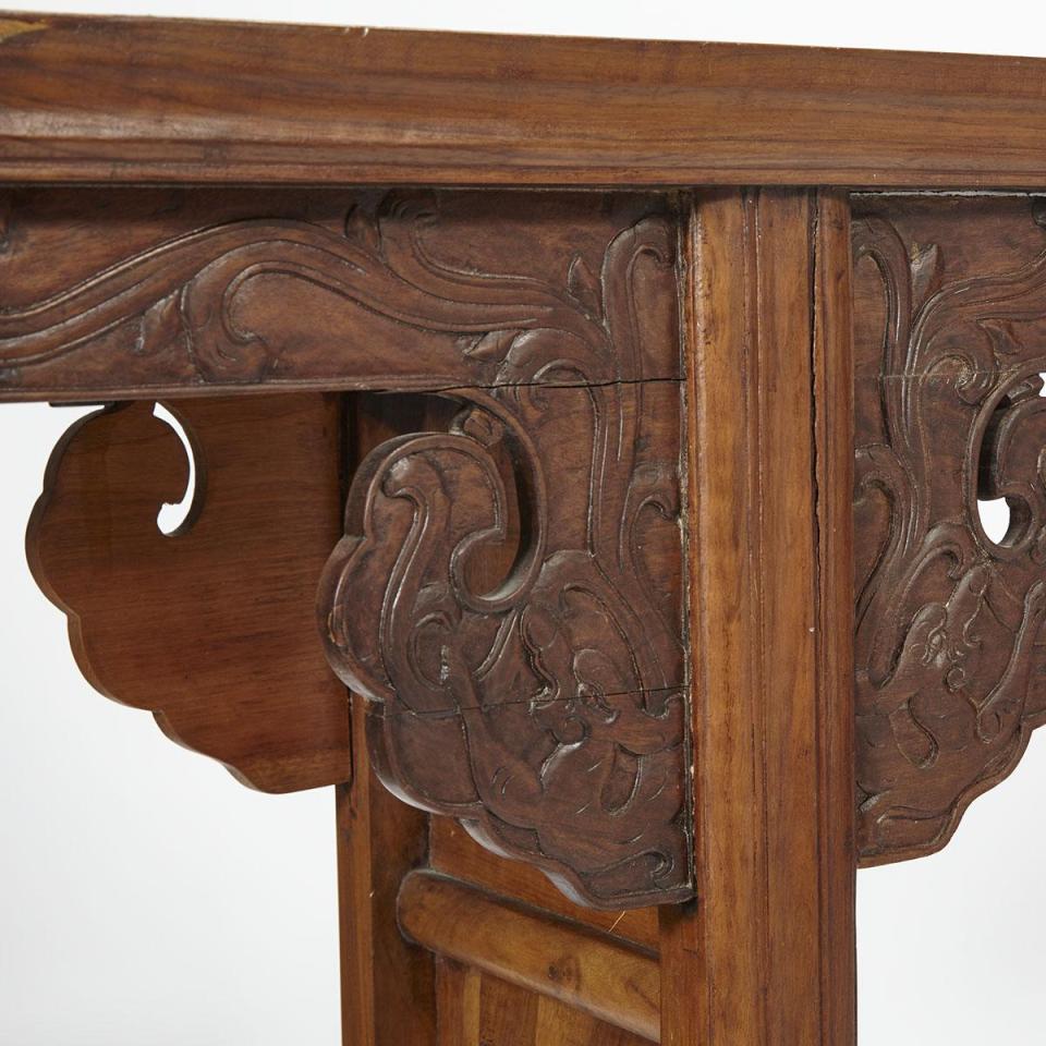 A Carved Elmwood Altar Table, Republic Period