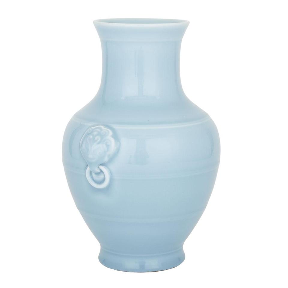 A Chinese Claire-de-Lune Archaistic Hu Vase 